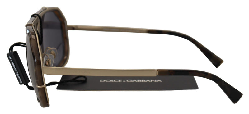 Chic Aviator spiegelte die braune Sonnenbrille aus