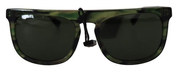 Gafas de sol de mujeres de acetato verde elegante