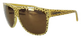 Gafas de sol estelar chic cuadrado en amarillo