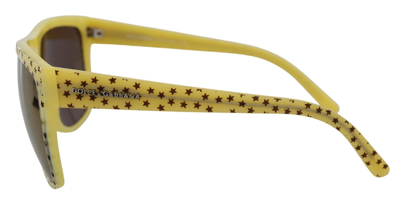 Gafas de sol estelar chic cuadrado en amarillo