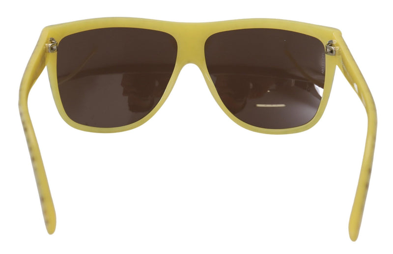 Gafas de sol estelar chic cuadrado en amarillo