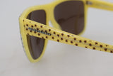 Gafas de sol estelar chic cuadrado en amarillo