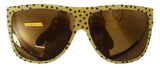 Gafas de sol estelar chic cuadrado en amarillo