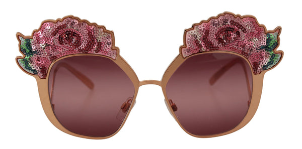 Chic Rose Paillette bestickte Sonnenbrille