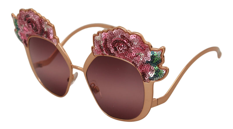 Chic Rose Paillette bestickte Sonnenbrille