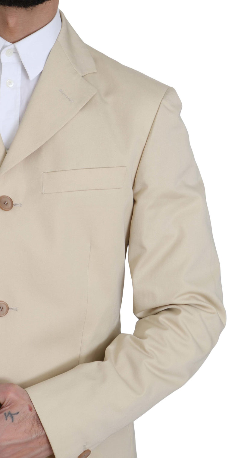 Beige Two-Piece Suit with Classic Elegance