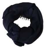 Elegant Fringed Wool Blend Scarf