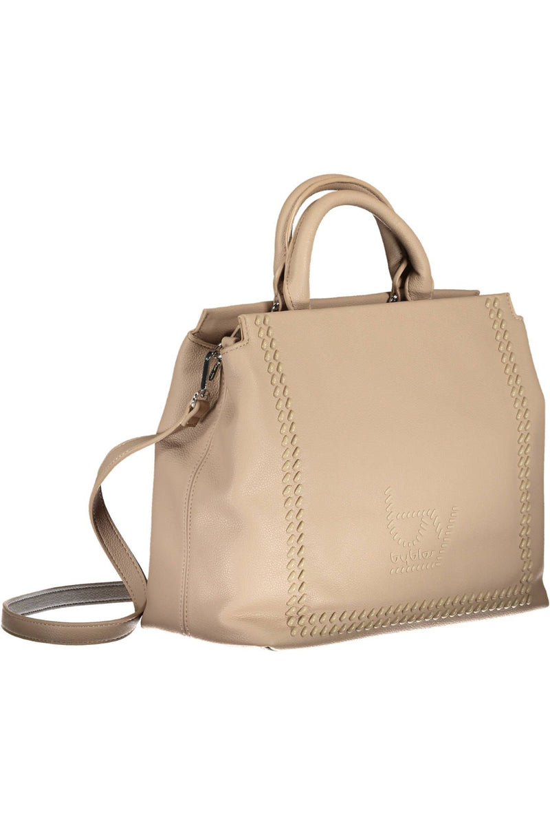 Sac à main à double compartiment d'élégance beige