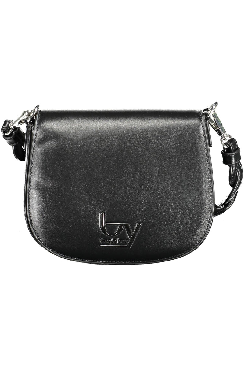 Elegante Kontrastdetail schwarze Handtasche