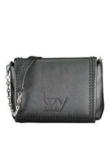 Elegant Chain-Handle Black Shoulder Bag