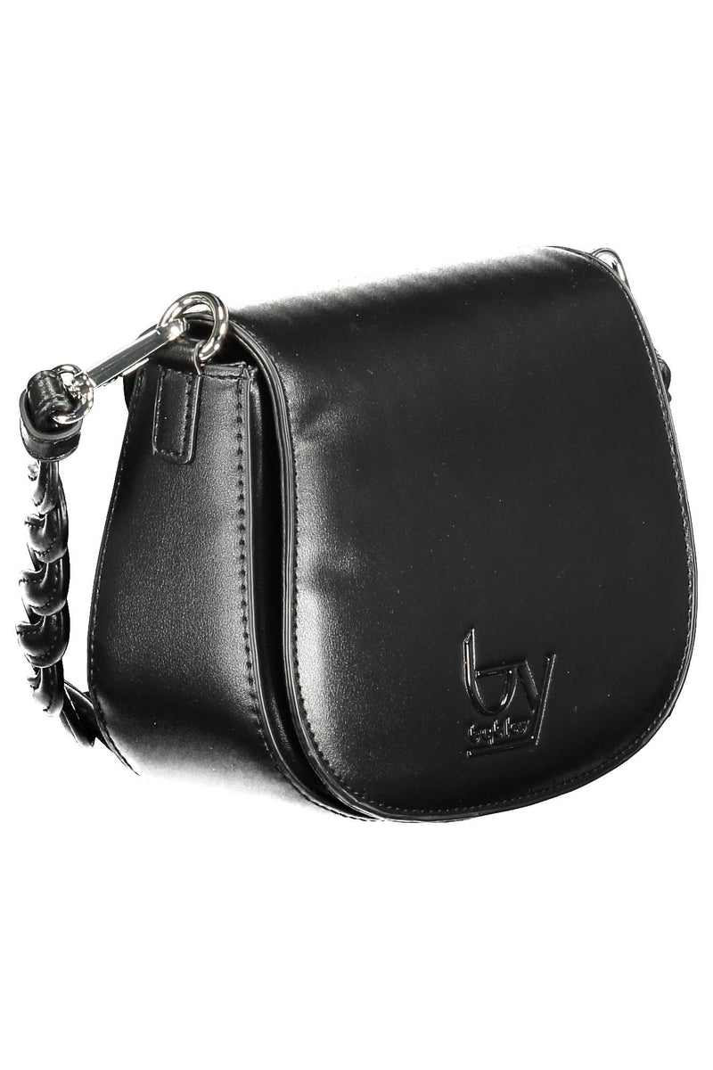 Elegante Kontrastdetail schwarze Handtasche