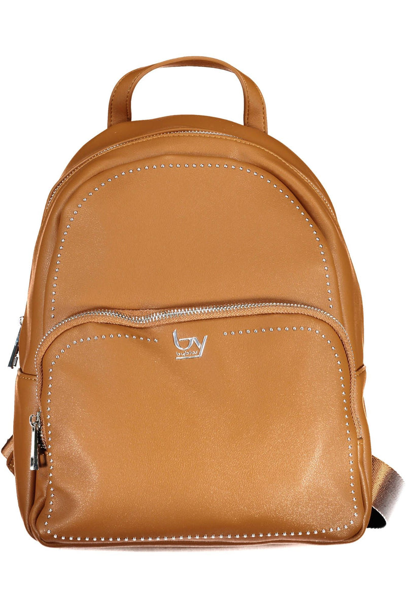 Eleganer brauner Rucksack mit kontrastierenden Details