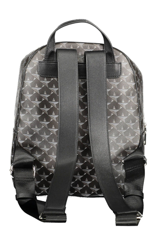 Schlanker schwarzer Kontrastdetail Rucksack