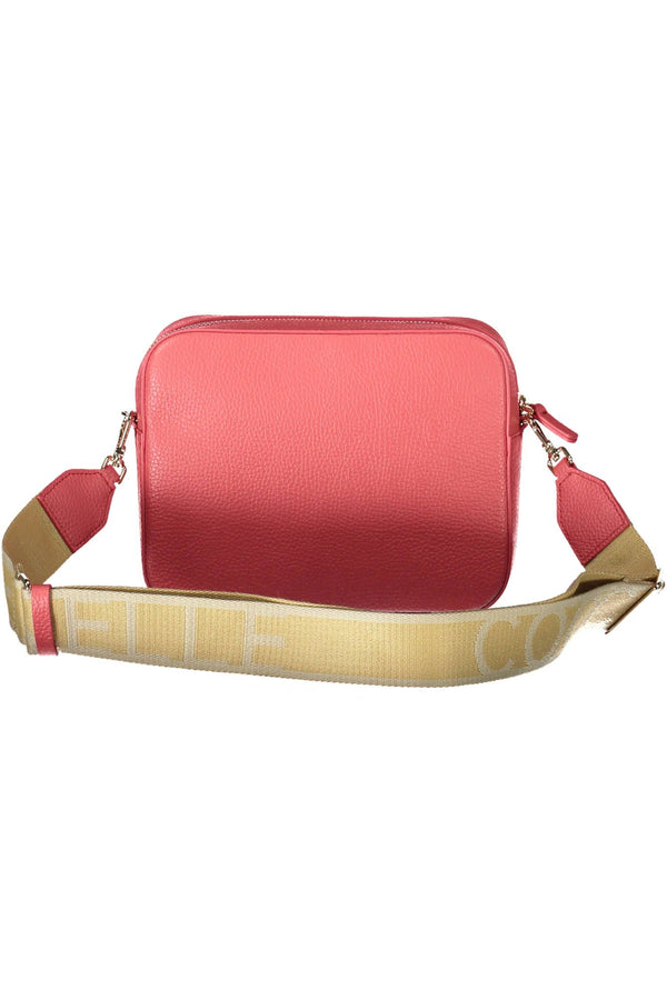 Chic Pink Leder Schulterhandtasche mit Logoakzenten