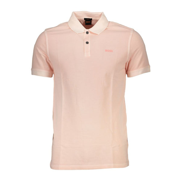 Polo rose élégant slim fit