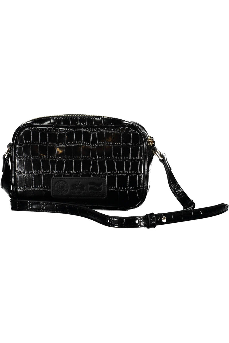 Elegante bolso de hombro negro ajustable