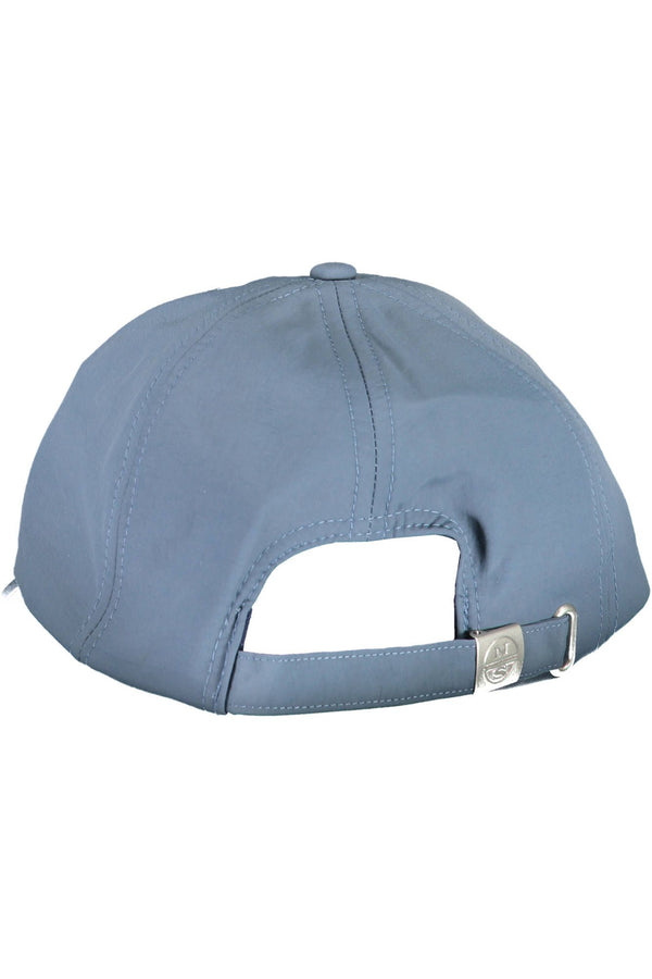 Chic Blue Visor Cap mit Logo -Akzent