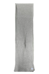 Elegant Gray Textured Scarf - Luxurious Blend