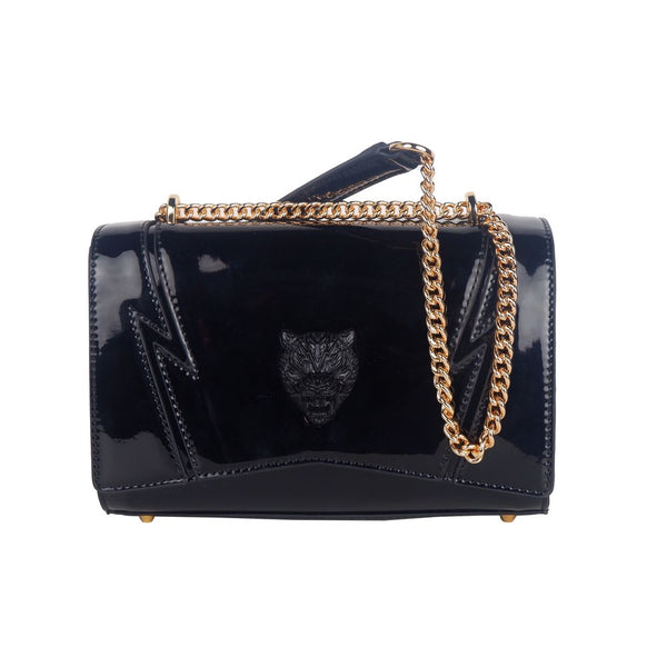 Chic Patent Effect Chain Shoulse Bag Shoulder