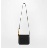 Black Fabric Crossbody Bag