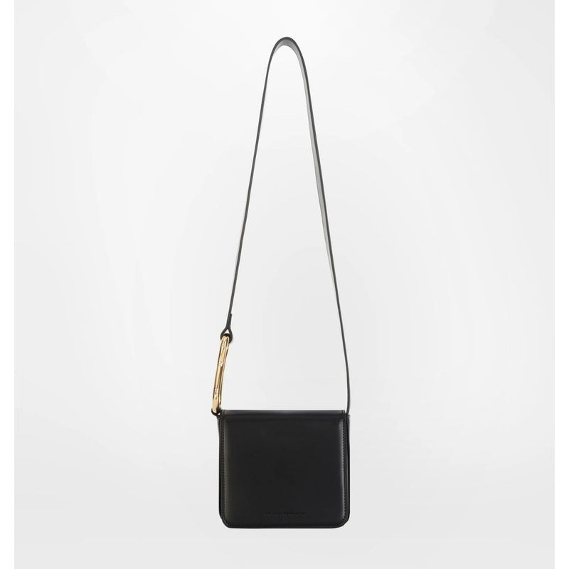 Black Fabric Crossbody Bag