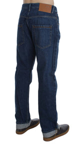 Chic Baggy Loose Fit Blue Jeans for Men