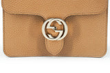 Elegante bolso de hombro beige con GG Snap