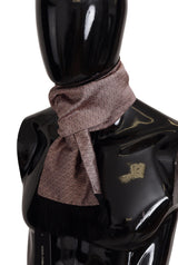 Élégant foulard pour hommes à franges en rose