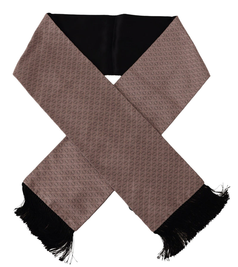 Élégant foulard pour hommes à franges en rose