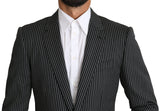 Black White Stripes 2 Piece MARTINI Suit