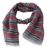 Multicolor Striped Wool Blend Unisex Neck Wrap Scarf