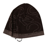 Beanie Brown Wool Blend Branded Hat