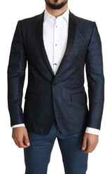 Blue Slim Fit Jacket Coat MARTINI  Blazer