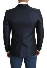 Blue Slim Fit Jacket Coat MARTINI  Blazer