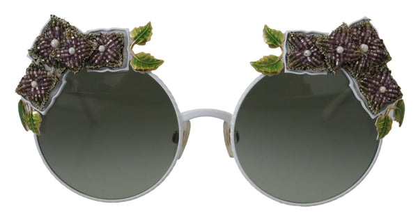 Elegante florale verzierte goldene Sonnenbrille