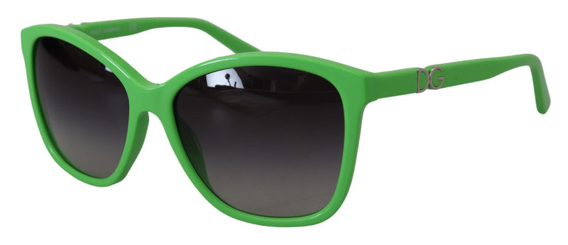 Occhiali da sole rotondi acetato verde chic