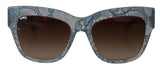 Elegant Lace-Trimmed Gradient Sunglasses