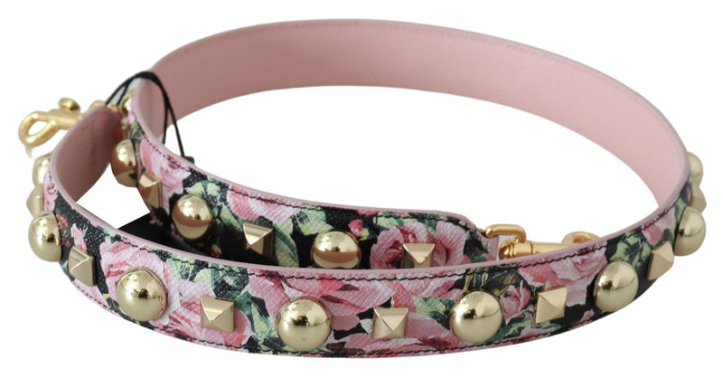 Pink Floral Gold Studs Bag Accessory Shoulder Strap