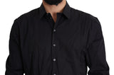 Black Cotton Stretch Dress SICILIA Shirt
