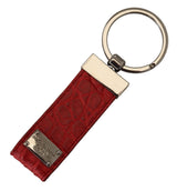 Keychain in pelle rossa chic e accessorio