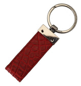 Keychain in pelle rossa chic e accessorio