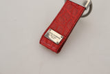 Keychain in pelle rossa chic e accessorio