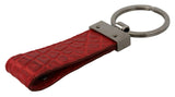 Keychain in pelle rossa chic e accessorio