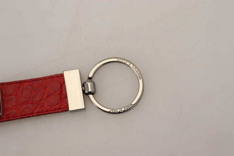 Keychain in pelle rossa chic e accessorio