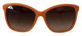 Lunettes de soleil rondes orange chic pour femmes