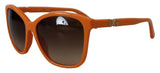 Lunettes de soleil rondes orange chic pour femmes