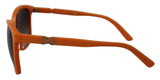 Lunettes de soleil rondes orange chic pour femmes