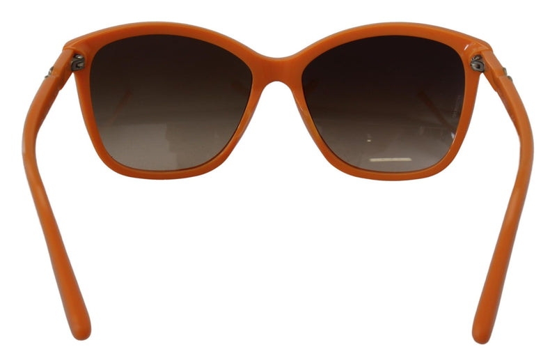 Lunettes de soleil rondes orange chic pour femmes