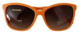 Chic Orange Runde Sonnenbrille für Frauen