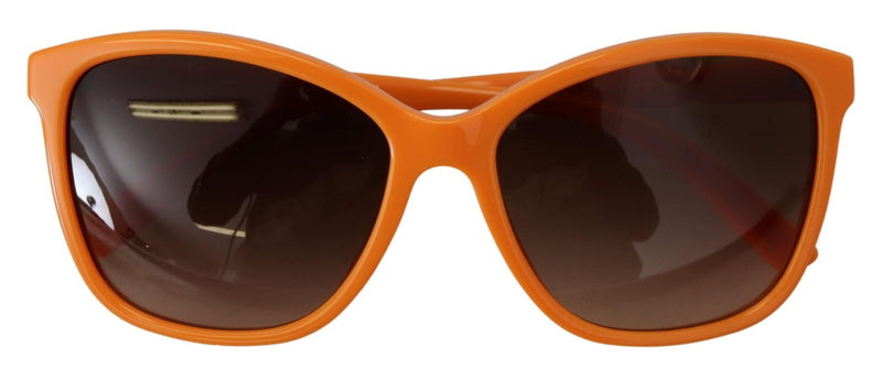 Chic Orange Runde Sonnenbrille für Frauen